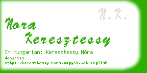 nora keresztessy business card